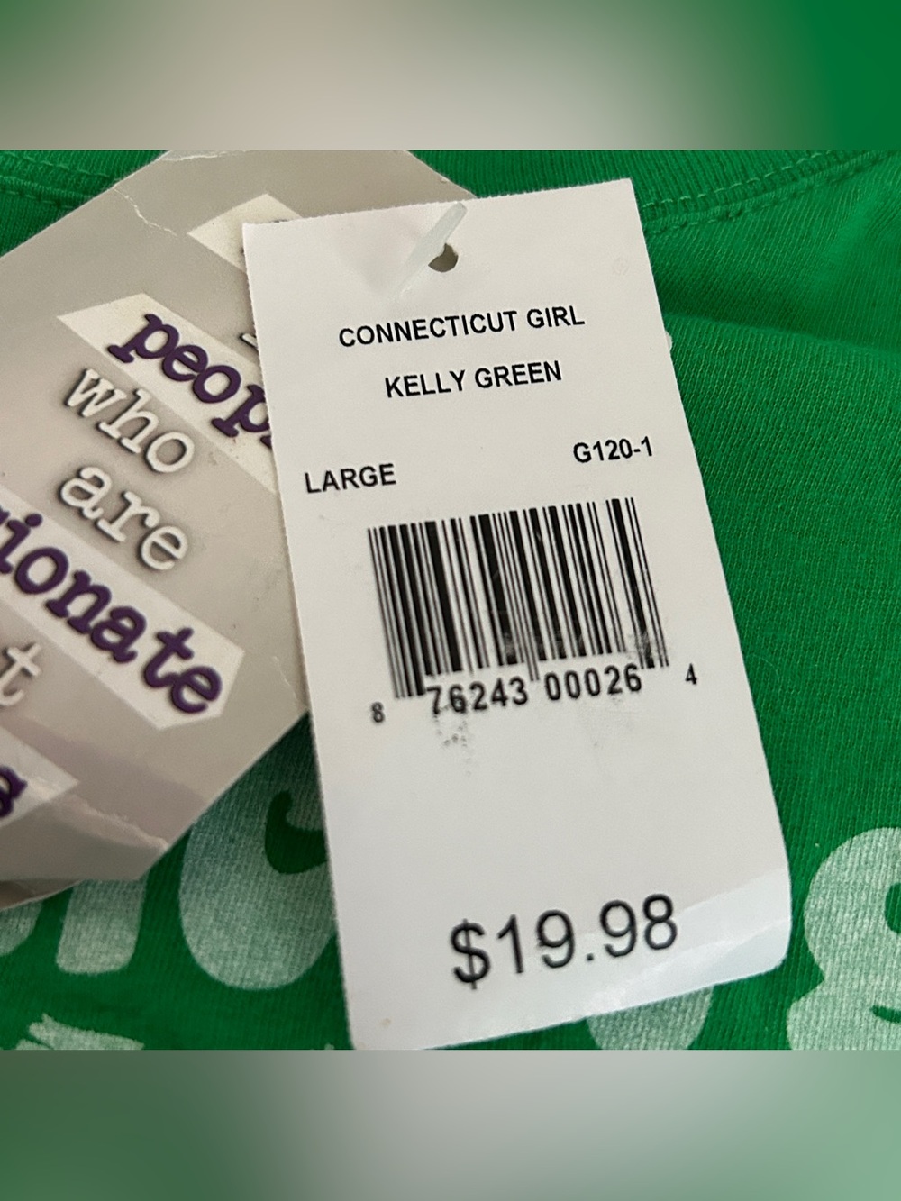 Connecticut Girl T-Shirt women’s L TOP Great To Be Here green tree graphic tee - Picture 5 of 15